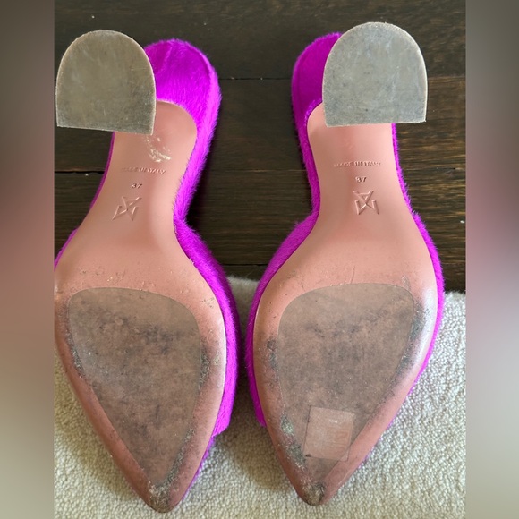 Amina Muaddi Fiona calf skin mules - Picture 5 of 8